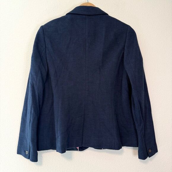 Joules Ellice Jersey Two Button Navy Blazer Size 12 - Picture 8 of 9